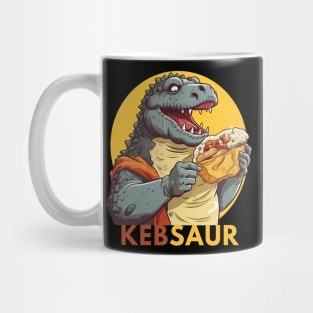 Kebsaur Dinosaur who loves Kebab Mug